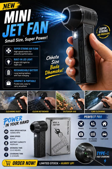 Mini Jet Fan | Portable Turbo Air Blower